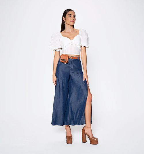 WOMEN'S MID RISE CROPPED JEAN