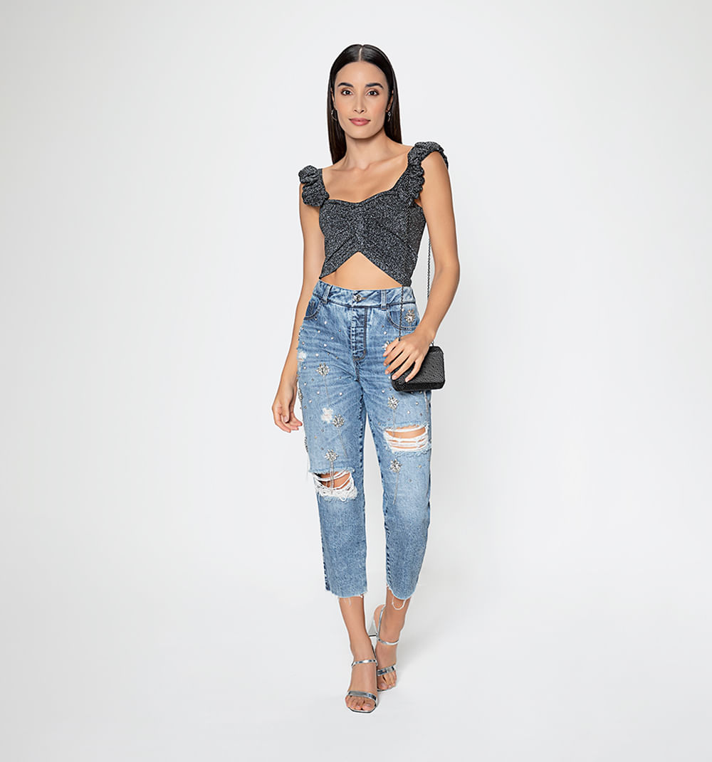 Super ripped fashion boyfriend jeans