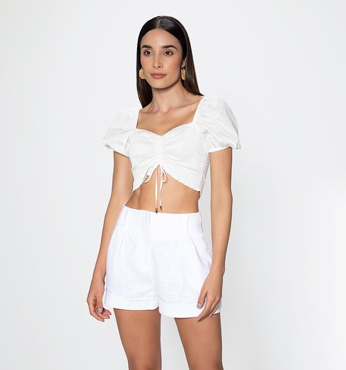 WOMEN'S SHORT SLEEVE CROP TOP