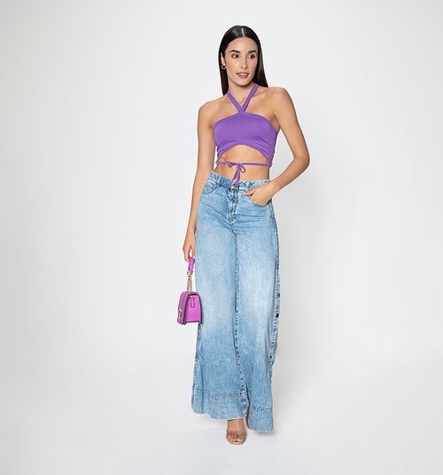 WOMEN'S OFF SHOULDER CROP TOP