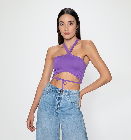 WOMEN'S OFF SHOULDER CROP TOP