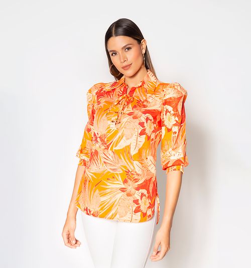 WOMEN'S SLEEVE 3/4 BLOUSE