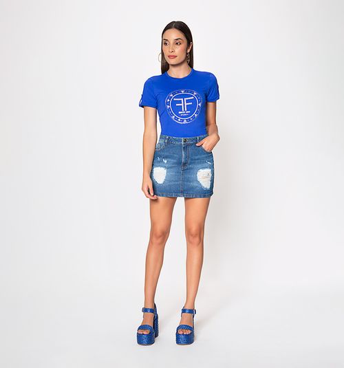 WOMEN'S DENIM MINI SKIRT