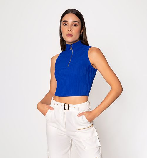 WOMEN'S SLEEVELESS CROP TOP