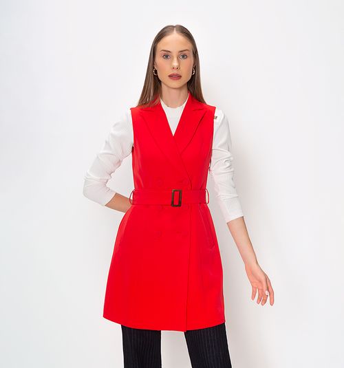 Vest with Metallic FF Button