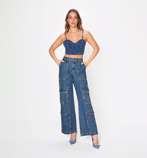 Strappy cup crop top