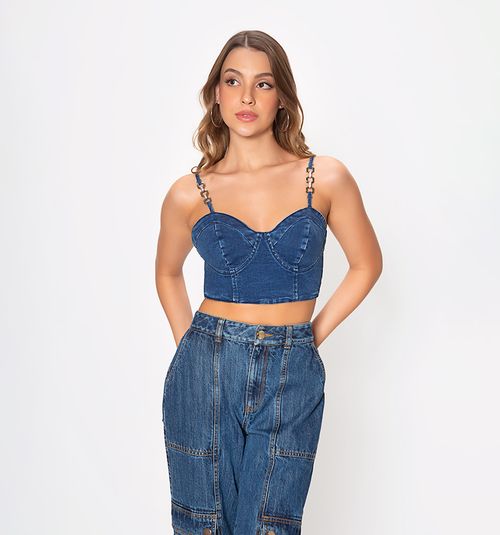 Strappy cup crop top