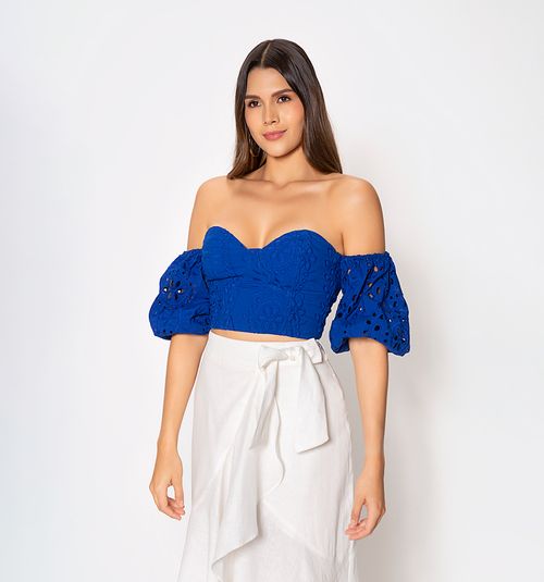 Off-Shoulder 3/4 Sleeve Blouse