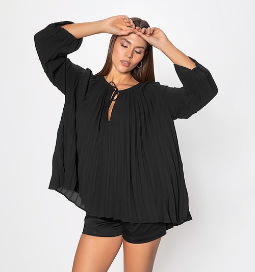 Pleated blouse