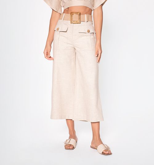 HIGH WAIST CULOTTE WITH BELT