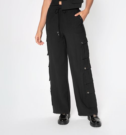 CARGO PANTS WITH ELASTIC WAISTBAND