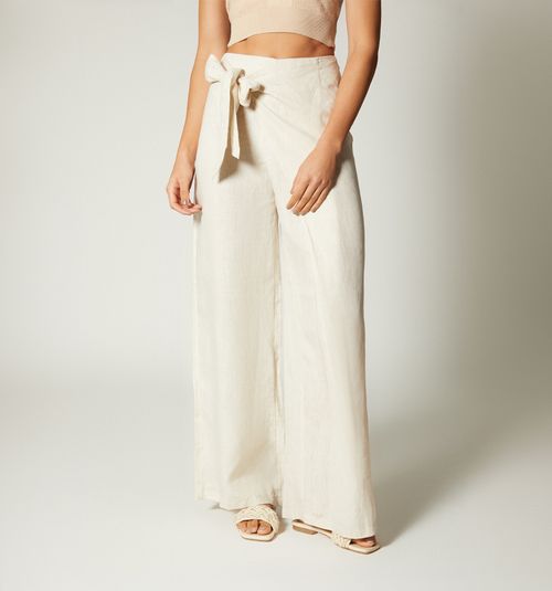 PALAZZO PANTS WITH TIE