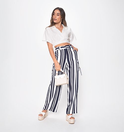 PALAZZO PANTS WITH SIDE POCKETS