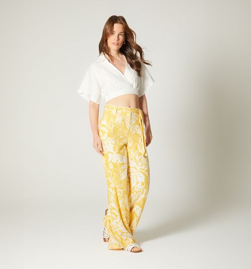 Palazzo pants with matching belt