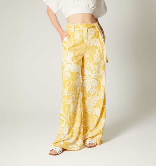 Palazzo pants with matching belt