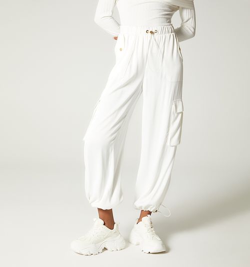 HIGH-WAISTED PANTS WITH ELASTIC