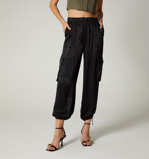HIGH-WAISTED PANTS WITH ELASTIC