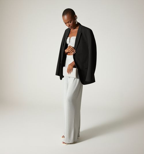 High-waisted pants with internal panty