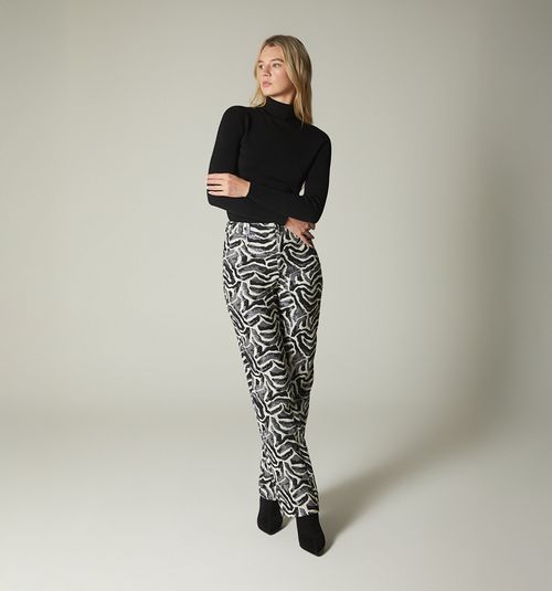 HIGH WAIST STRAIGHT PANTS