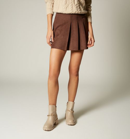 SHORT SKIRT WITH PLEATS