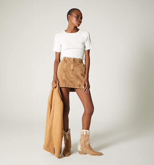 Short Cargo Skirt at the Waist