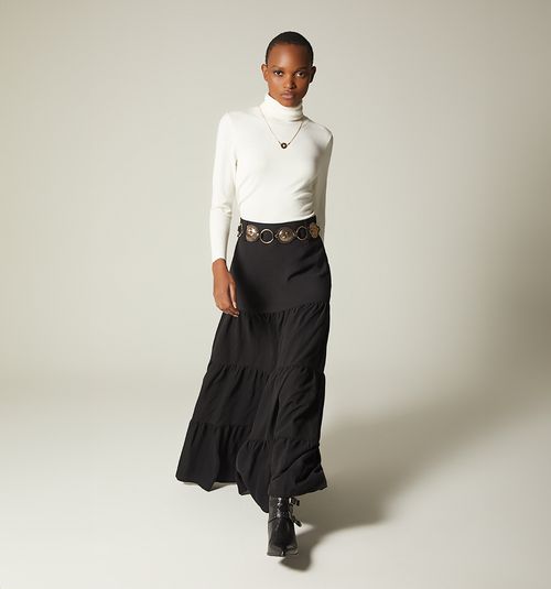 PLEATED SKIRT WITH BELT