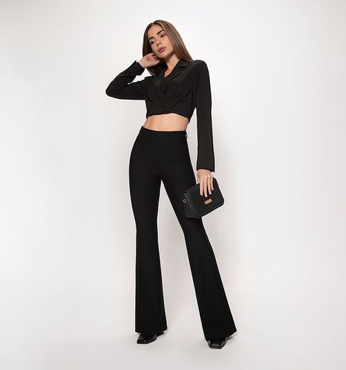 LONG SLEEVE JACKET WITH CROSS FRONT