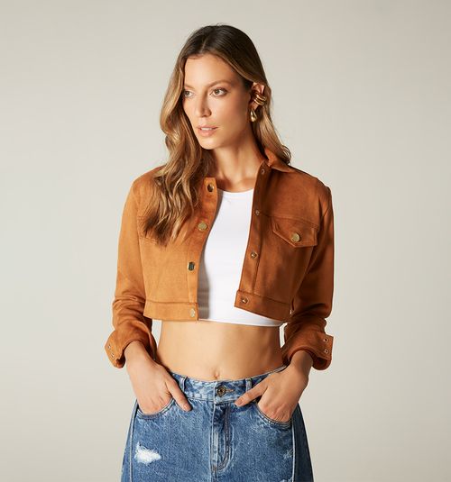 LONG SLEEVE CROP JACKET