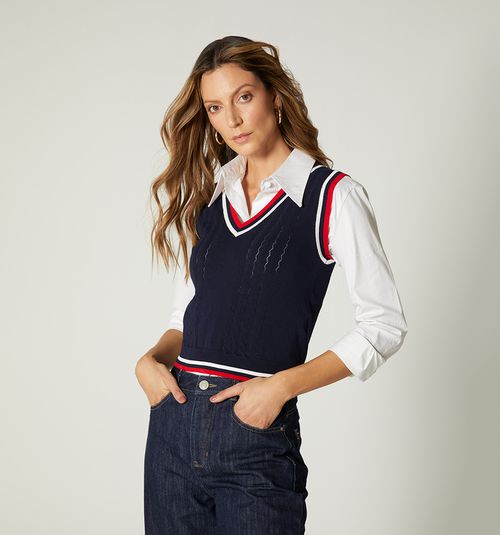 KNITTED VEST