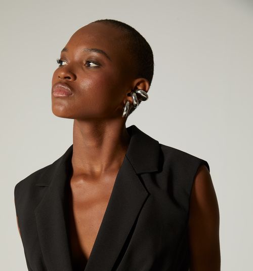 CROSS-FRONT VEST WITH DARTS