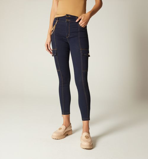 ULTRASLIM HIGH WAIST CARGO JEAN WITH POCKETS