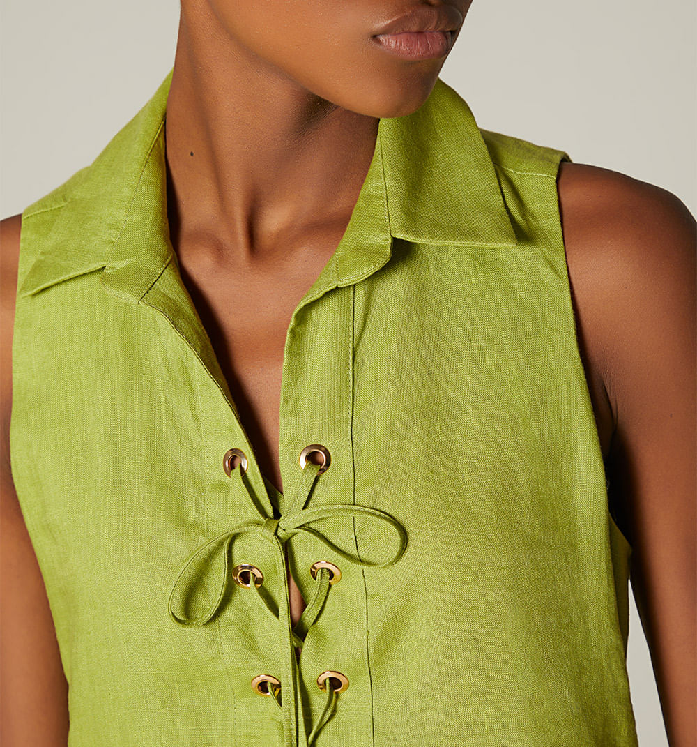 SHORT SACK DRESS SLEEVELESS WITH