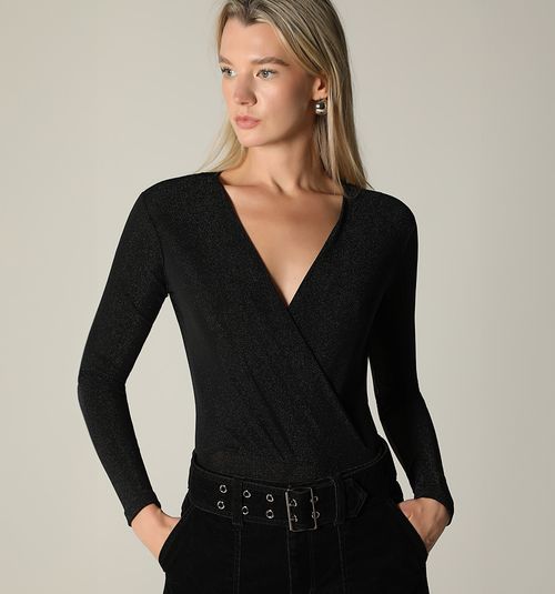 CROSSOVER LONG SLEEVE BODYSUIT