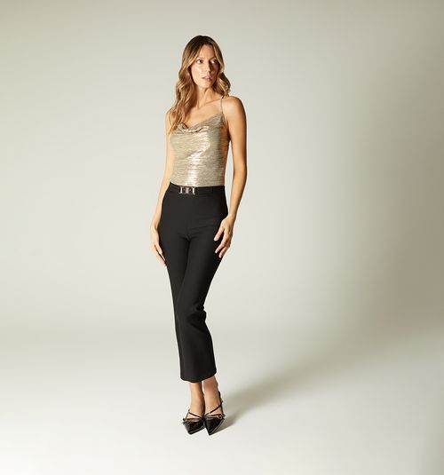BODY PELICAN NECKLINE WITH CROSSED STRAP