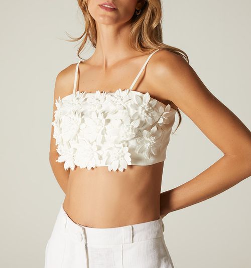 FLORAL LACE CROP TOP