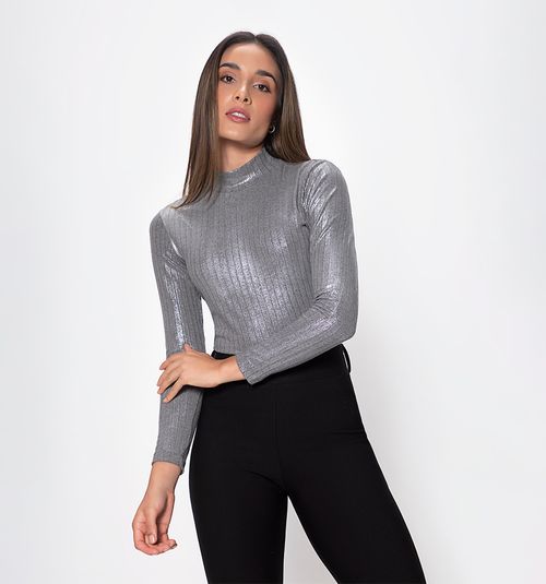 LONG SLEEVE TURTLENECK BLOUSE