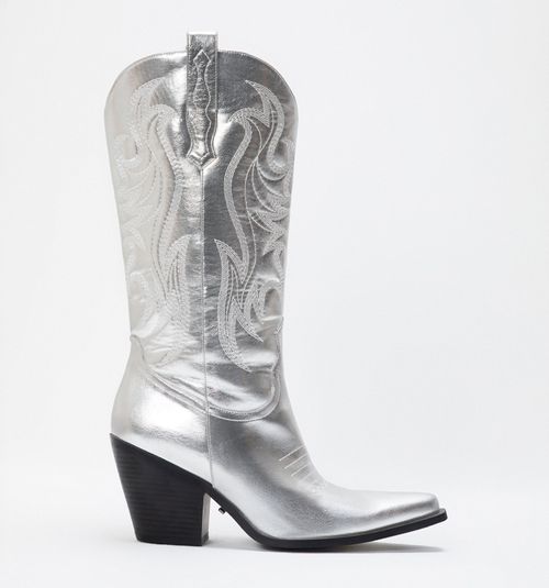 HIGH SHAFT METALLIC COWBOY BOOT