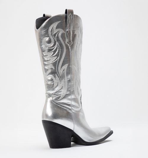 HIGH SHAFT METALLIC COWBOY BOOT