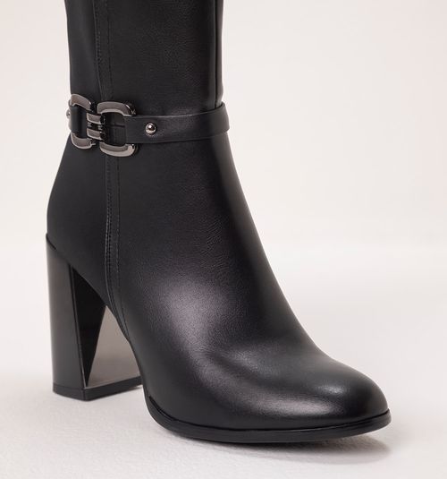 MID-CALF BOOT WITH HARDWARE