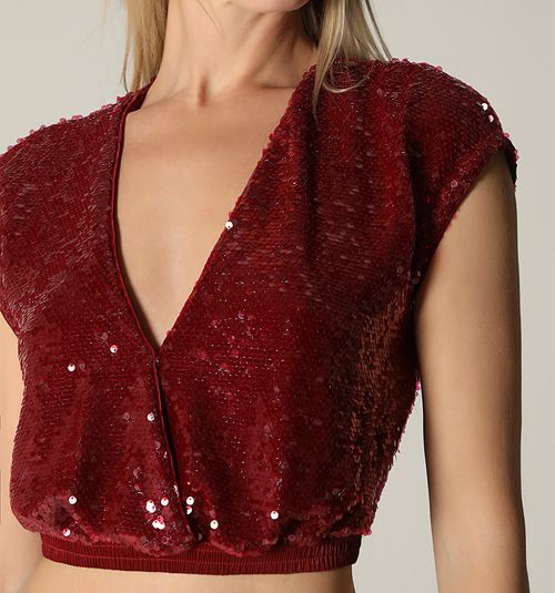 CROSS SLEEVELESS BLOUSE