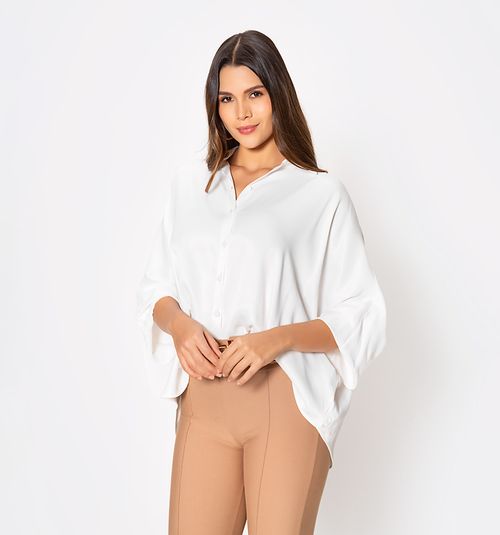 LONG SLEEVE BATWING BLOUSE