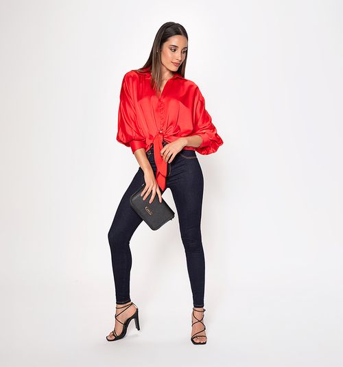 3/4 Sleeve Batwing Blouse with Cuff and Alf