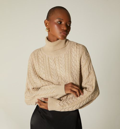 KNITTED TURTLENECK SWEATER