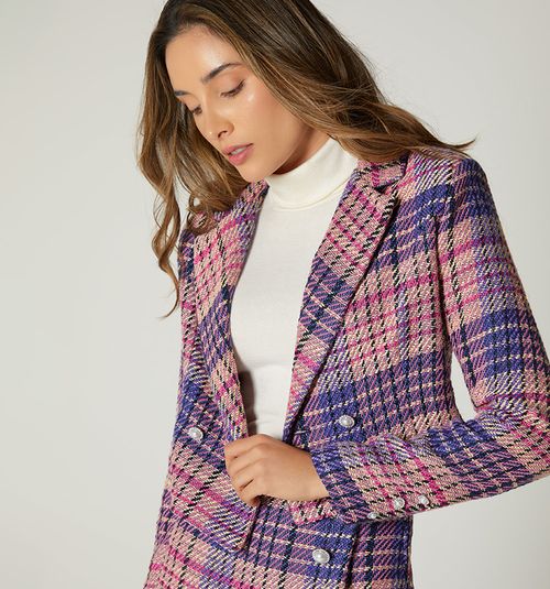 SHORT CROSSOVER LONG SLEEVE BLAZER