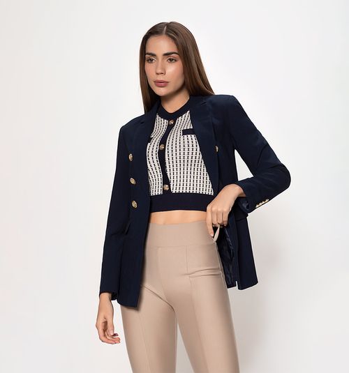Six-button blazer