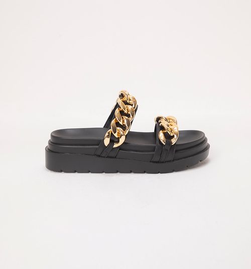 FLAT SANDAL WITH CHAIN C DETAIL