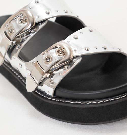 PLATFORM SANDAL WITH CH STRAP