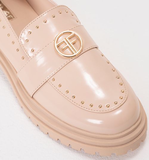 Patent Leather Loafer with FF Hardware