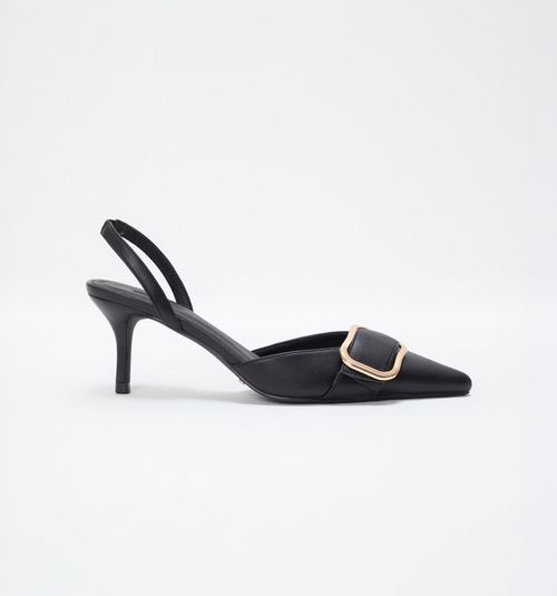 Closed Ankle Strap Shoe with Buckle