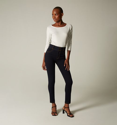 SKINNY LIFT-UP JEAN, HIGH WAIST, BELT